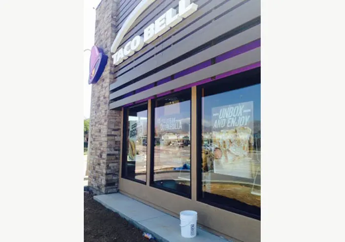 Commercial Storefront Aluminum Framing with Tempered Glass