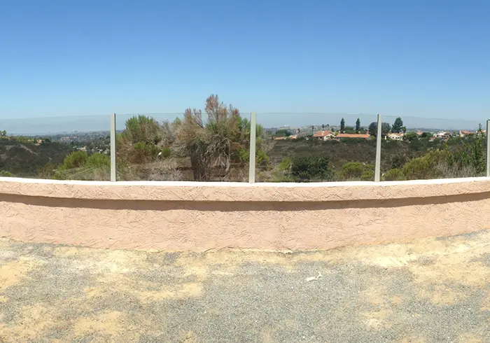 Deck Wall Heavy Duty Glass Railing in Lemon Grove, CA