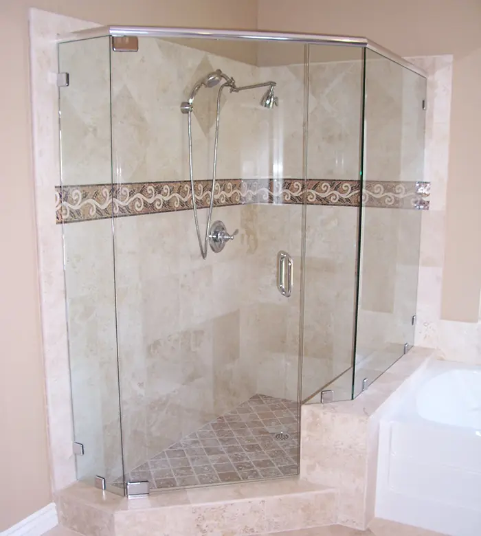 Neo Angle Shower Enclosure in Mira Mesa, California