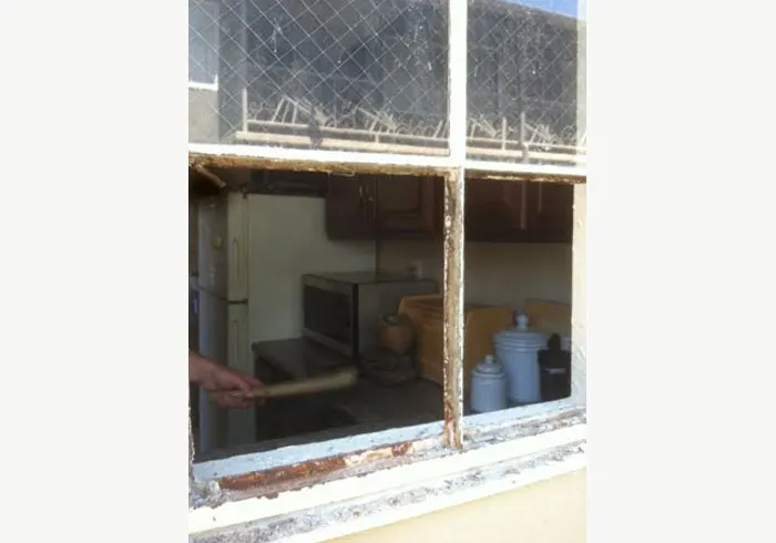 Residential Window Repair with Wire Glass San Diego